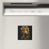 Retro Halloween Tis' The Season  Magneet (Insitu (Vaatwasser))