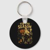 Retro Halloween Tis' The Season  Sleutelhanger (Voorkant)