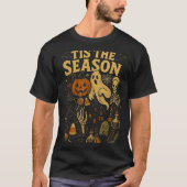 Retro Halloween Tis' The Season  T-shirt (Voorkant)