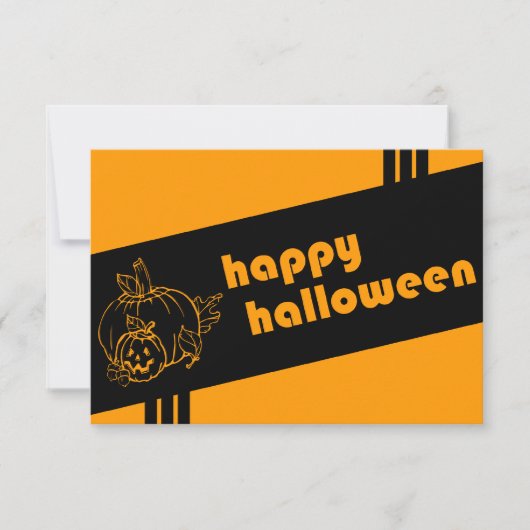retro halloween uitnodiging (Voorkant)