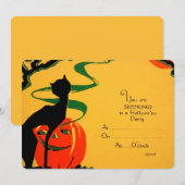 Retro Halloween Uitnodiging (Voorkant / Achterkant)