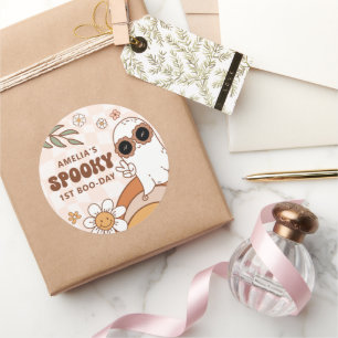 Retro Halloween Verjaardag Stickers