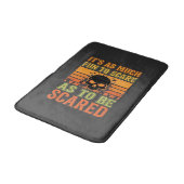 Retro Halloween Verschrikkelijke Schedel Design_1 Badmat (Gekanteld)