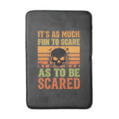 Retro Halloween Verschrikkelijke Schedel Design_1 Badmat (Voorkant Verticaal)