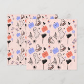 Retro Halloween Vintage Thema Doodles (Voorkant / Achterkant)