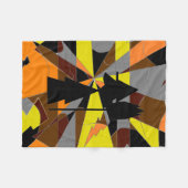 Retro Halloween Witch Abstract Fleece Deken (Voorkant (Horizontaal))