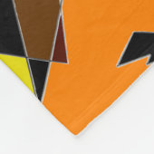 Retro Halloween Witch Abstract Fleece Deken (Hoek)