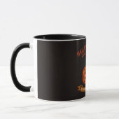 Retro Halloweentown Kermis Vintage Pompoen Mok (Links)
