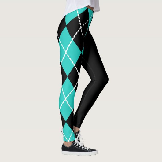 Retro halve argyle Leggings (Rechts)