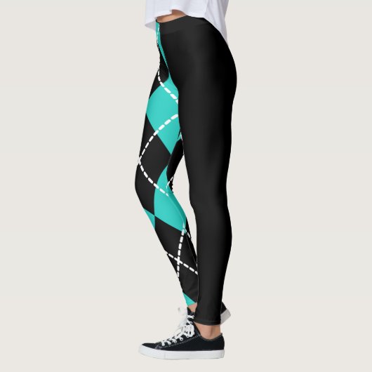 Retro halve argyle Leggings (Links)