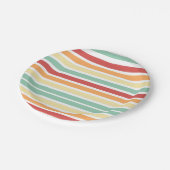 Retro halve daisy Baby shower Papieren Bordje (Gekanteld)