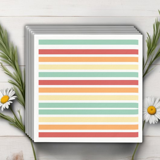 Retro halve daisy Baby shower Servet