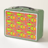 Retro Halvemaan Totem Vorm Metal Lunchbox (Voorkant)