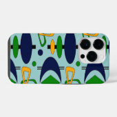 Retro halvemaan totem vormen iPhone hoesje (Achterkant horizontaal)