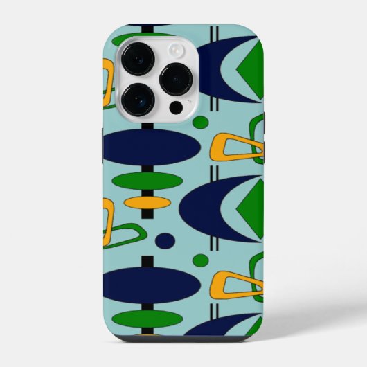 Retro halvemaan totem vormen iPhone hoesje (Achterkant)