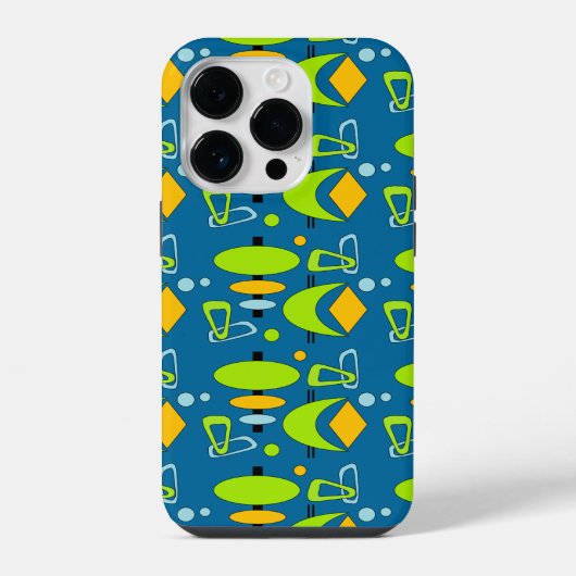 Retro Halvemaan Totem Vormgeving iPhone Hoesje (Achterkant)