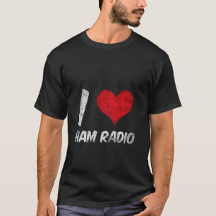 Retro Ham Radio en Amateur Radio  Ontwerp T-shirt