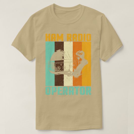Retro Ham Radio I Basisstation Amateur Radio I Ham T-shirt (Design voorkant)