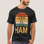 Retro Ham Radio Operator Costume Radio Tower T-shirt (Voorkant)