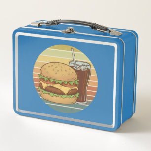 Retro hamburger en cola.