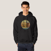 Retro hamburger en cola. hoodie (Voorkant volledig)