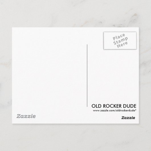 Retro Hamburger Stand Briefkaart (Achterkant)