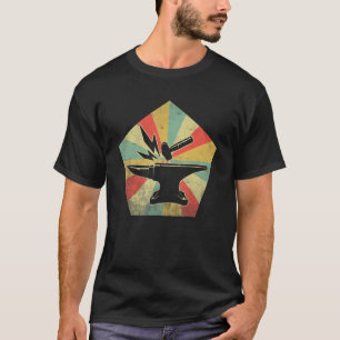 Retro  Hammer & Anvil Blacksmith T-shirt