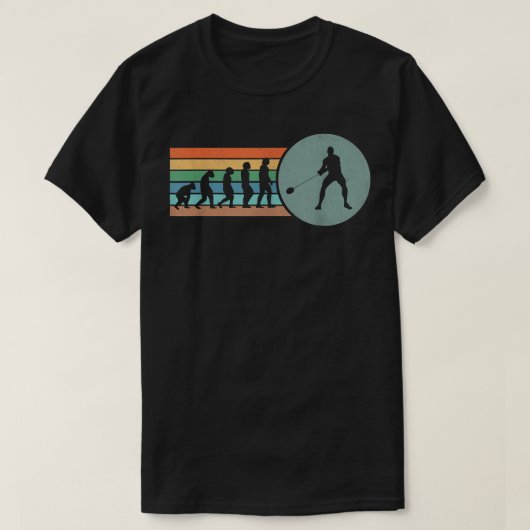 Retro Hammer Throwing Evolution  Hammer Thr T-shirt (Design voorkant)