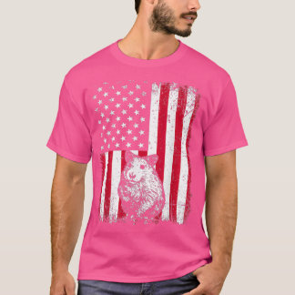 Retro Hamster Dierenvrienden Amerikaans T-shirt