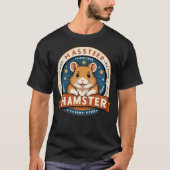 Retro Hamster Rings Emblem Art T-shirt (Voorkant)