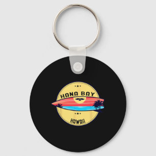 Retro Hana Y Hawaii Strand Surfen  Sleutelhanger