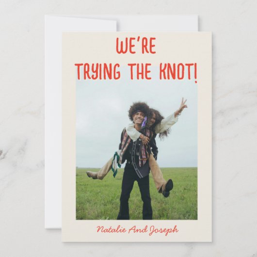 Retro Hand Drawn Cake Funky Quirky Unique Wedding Kaart (Achterkant)