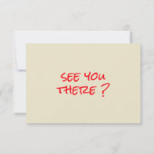 Retro Hand Drawn Colorful Funky Unique Wedding  RSVP Kaartje (Achterkant)