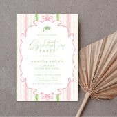 Retro Hand Drawn Grad Party 2026 Kaart