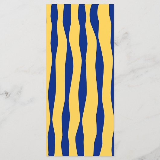 Retro Hand Drawn Handwritten Blue Italian Wedding Menu (Achterkant)