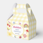 Retro Hand Drawn Quirky Birthday Party Bedankdoosjes (Voorkant Zijde)