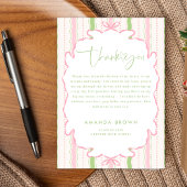 Retro Hand Drawn Thank you Graduation Kaart