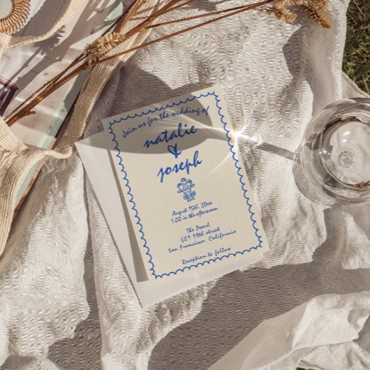 Retro Hand geschreven Getrokken eigenzinnige Uniek Kaart