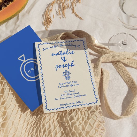 Retro Hand geschreven Getrokken eigenzinnige Uniek Kaart