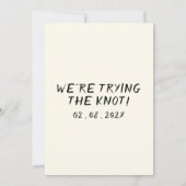 Retro Hand Geschreven Getrokken Taart Quirky Lijst Kaart (Achterkant)