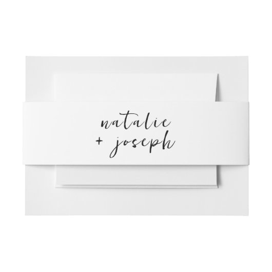 Retro Hand Geschreven Moderne Vette Kalligrafie Br Uitnodigingen Wikkel (Voorkant Voorbeeld)