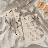 Retro Hand Geschreven Tekening Leuke Schattigee br Informatiekaartje