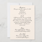 Retro hand getekend geschreven eigenzinnig alles i kaart (Achterkant)