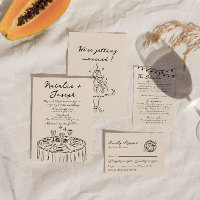 Retro Hand getekend Geschreven Leuke Quirky Bold W