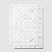 Retro Hand getrokken Afstudeerder Party Vellum Uit Vellum Uitnodigingen (Offset (Uitnodiging))