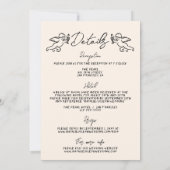 Retro Hand getrokken geschreven Cupido Alles in ee Kaart (Achterkant)