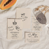 Retro Hand getrokken geschreven Cupido eigenzinnig Kaart