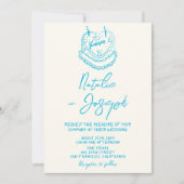 Retro Hand getrokken geschreven taart Bold Unieke Kaart (Voorkant)