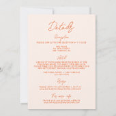 Retro Hand getrokken heldere kleuren alles in één Kaart (Achterkant)