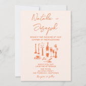 Retro Hand getrokken Heldere Kleurrijke Leuke Foto Kaart (Voorkant)